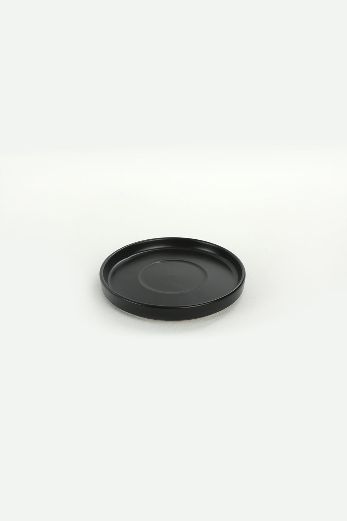 Matte Black Stackable Tea Set, 8 Pieces, for 4 People