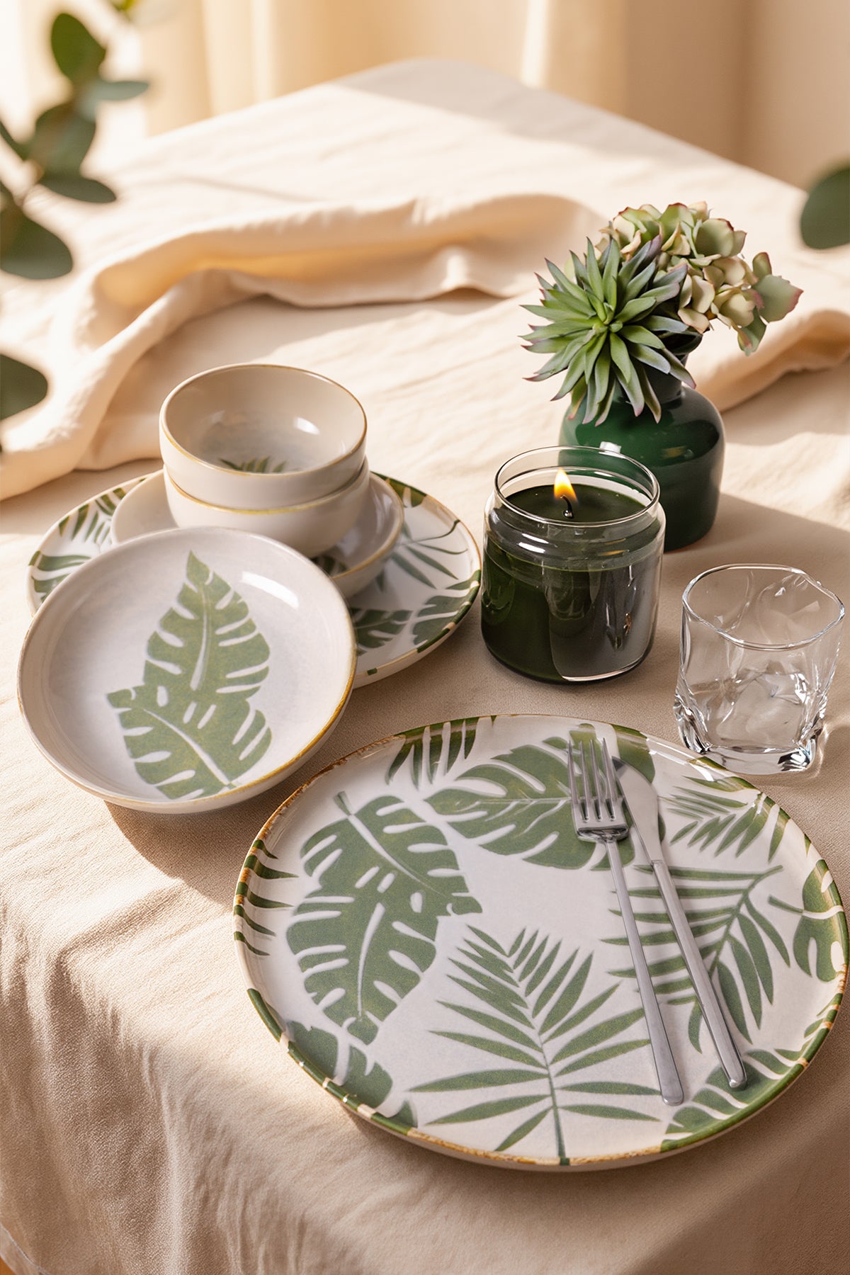Forest Nordic 6-Piece Dinner Set for 2 People