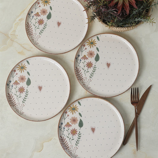 Soft Bloom Nordic Cake Plate 22 Cm 4 Pieces