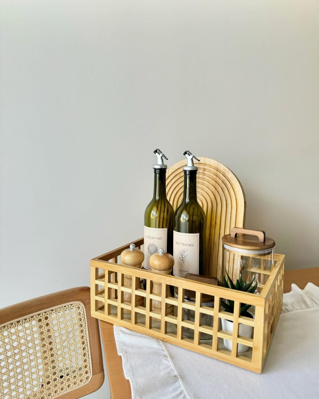 Bamboo Organizer Storage Box