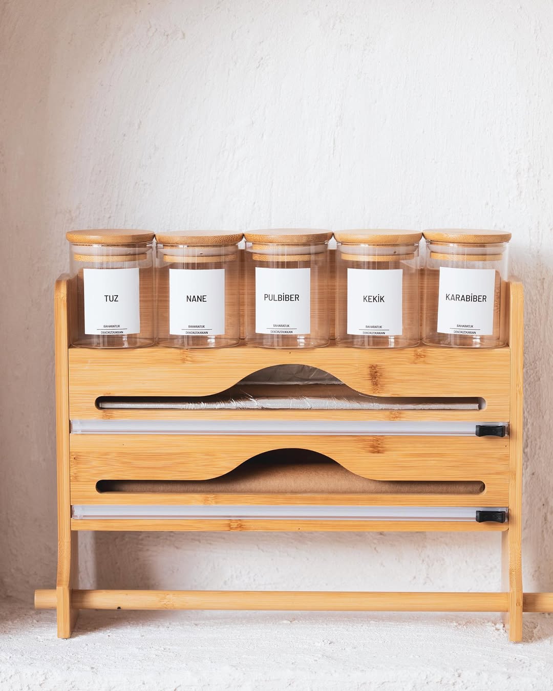 Bamboo Functional Shelf Organizer