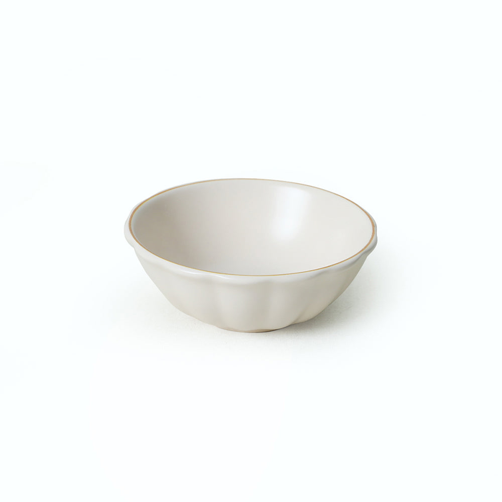 Matte Cream Gold File Sirius Dinner Set 24 Pieces for 6 People