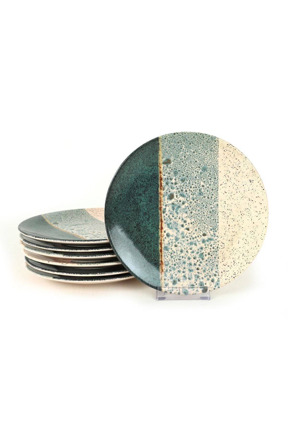 Colored Cake Plate 20 Cm 6 Pieces