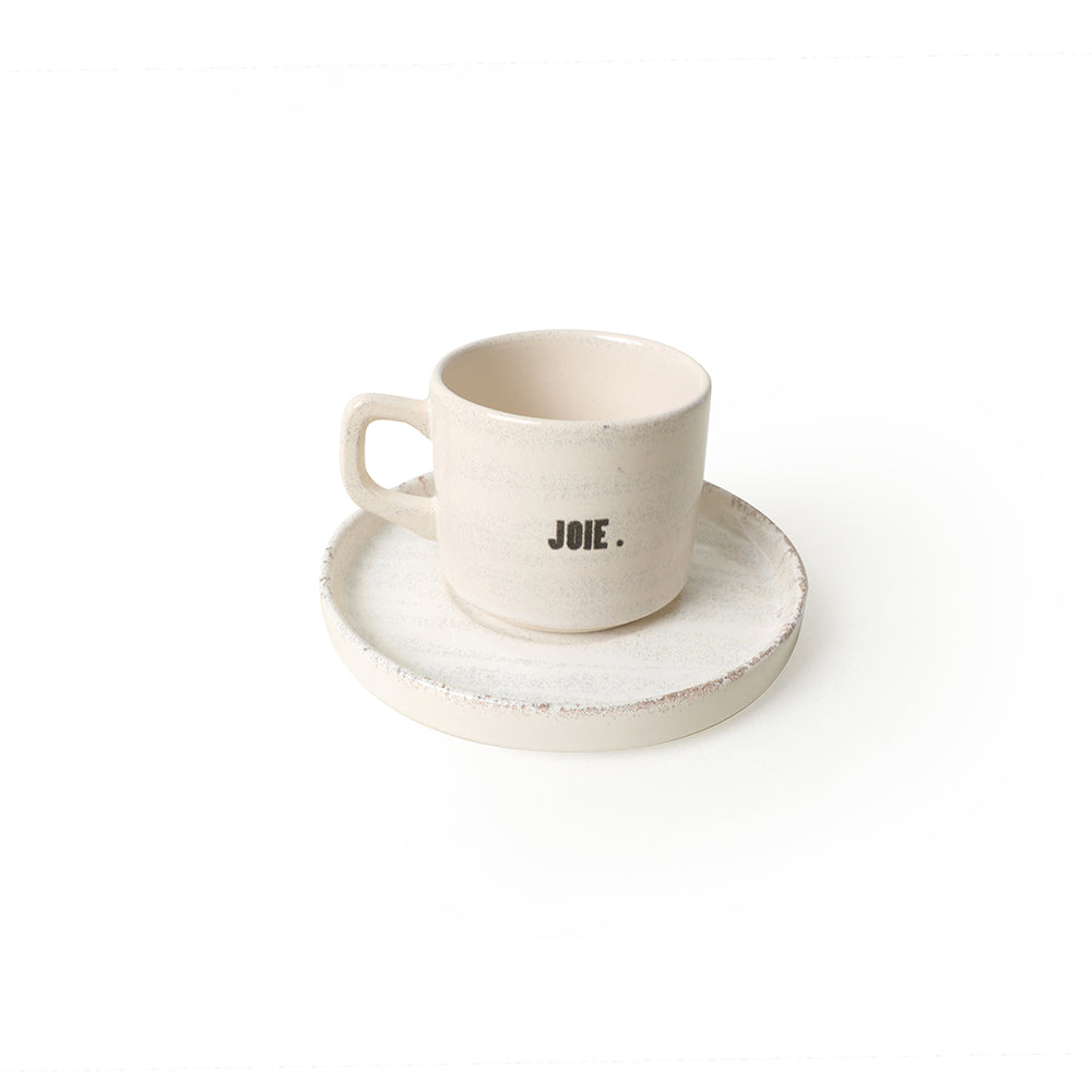 Deep Collection Motto Stackable Tea Set 12 Pieces for 6 People