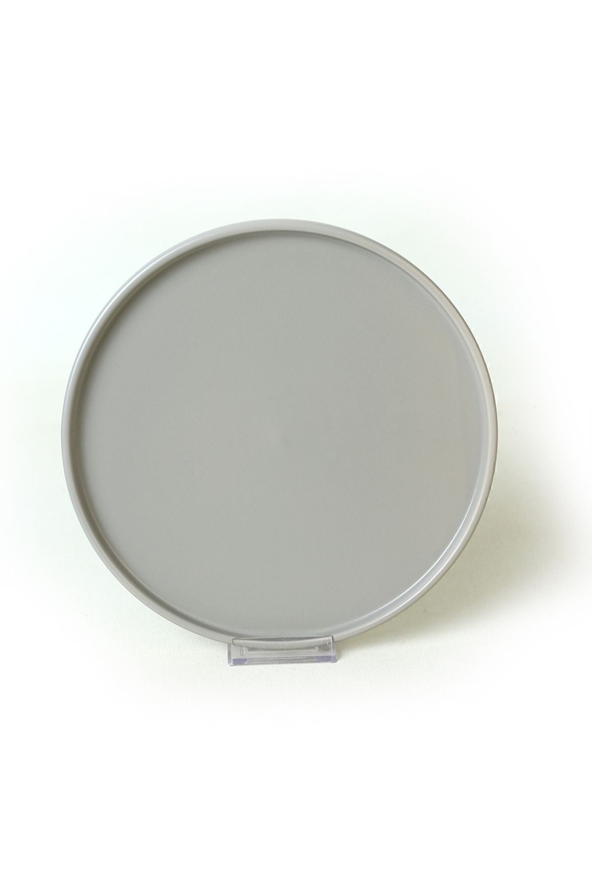 Matte Gray Stackable Serving Plate 27 cm 6 Pieces