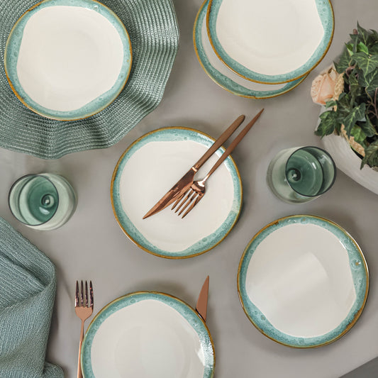 Turquoise Wave Aegean Cake Plate 20 Cm 6 Pieces