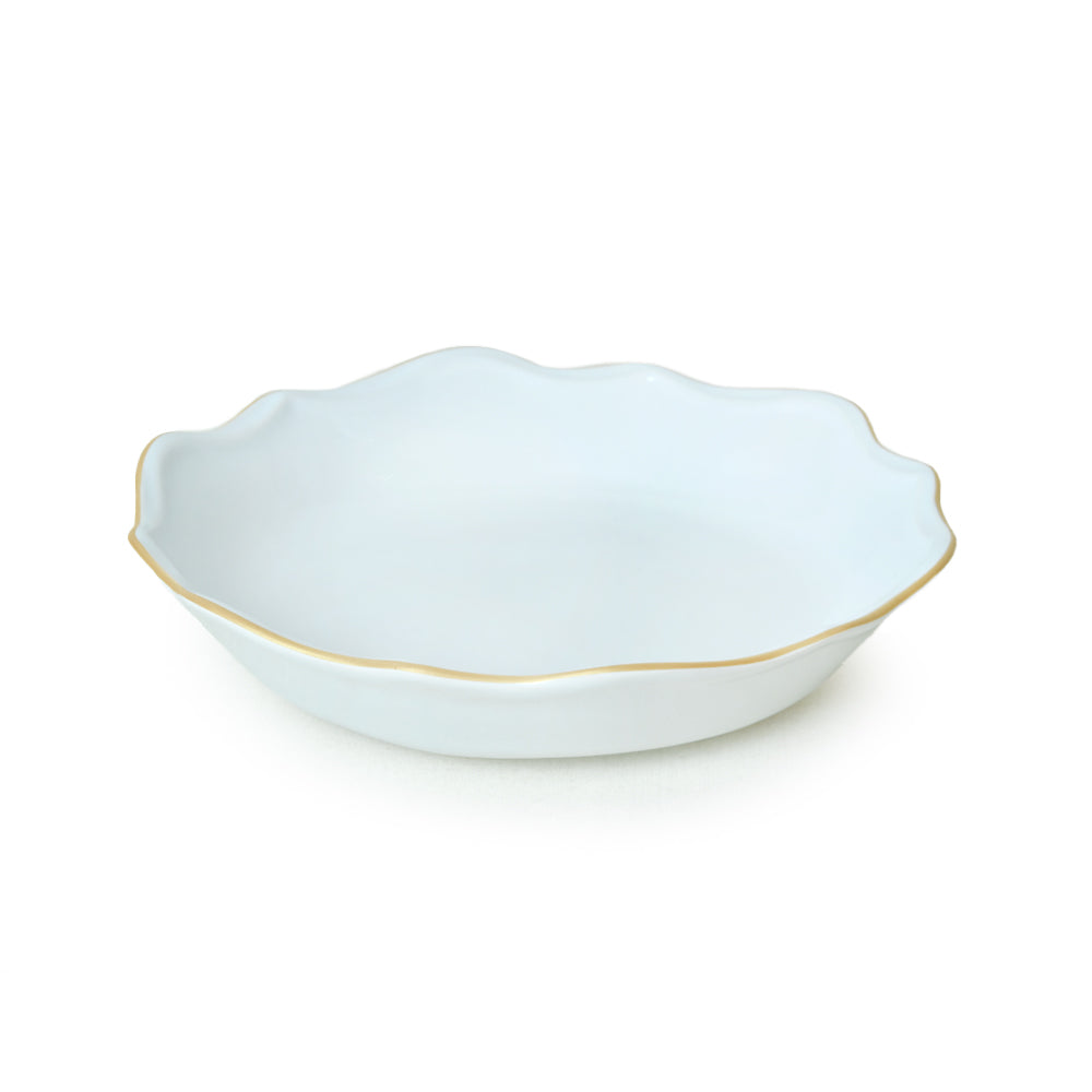 White Gold Netted Romeo Dinner Set 24 Pieces for 6 People