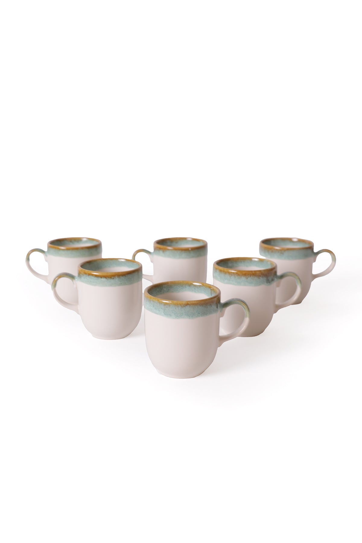 Turquoise Wave Equinox Mug 10 cm 6 Pieces