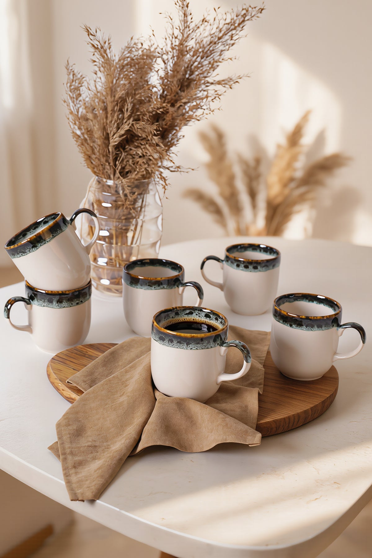Cobalt Wave Equinox Mug 10 cm 6 Pieces