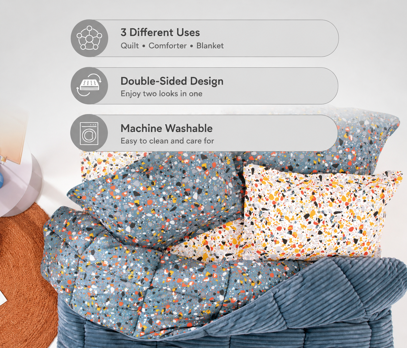 Terrazzo Triola Sleeping Set – Indigo
