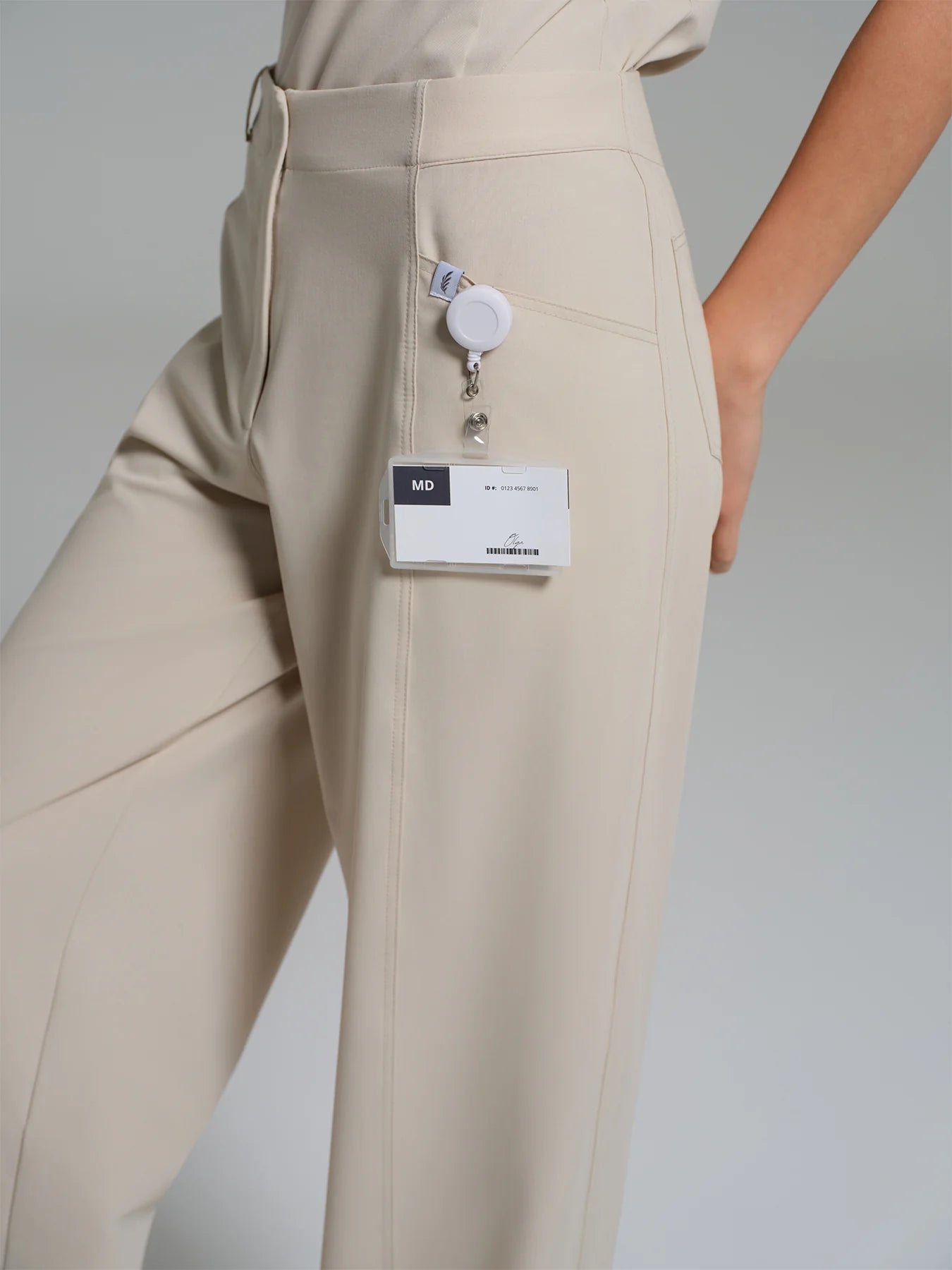 Cosa Atria® Women's Wide Leg Trousers - Light Beige