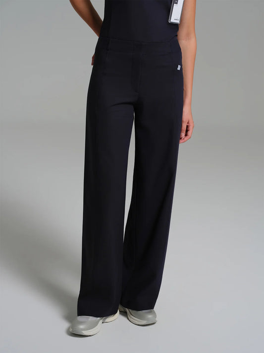 Cosa Atria® Women's Wide Leg Trousers - Navy Blue