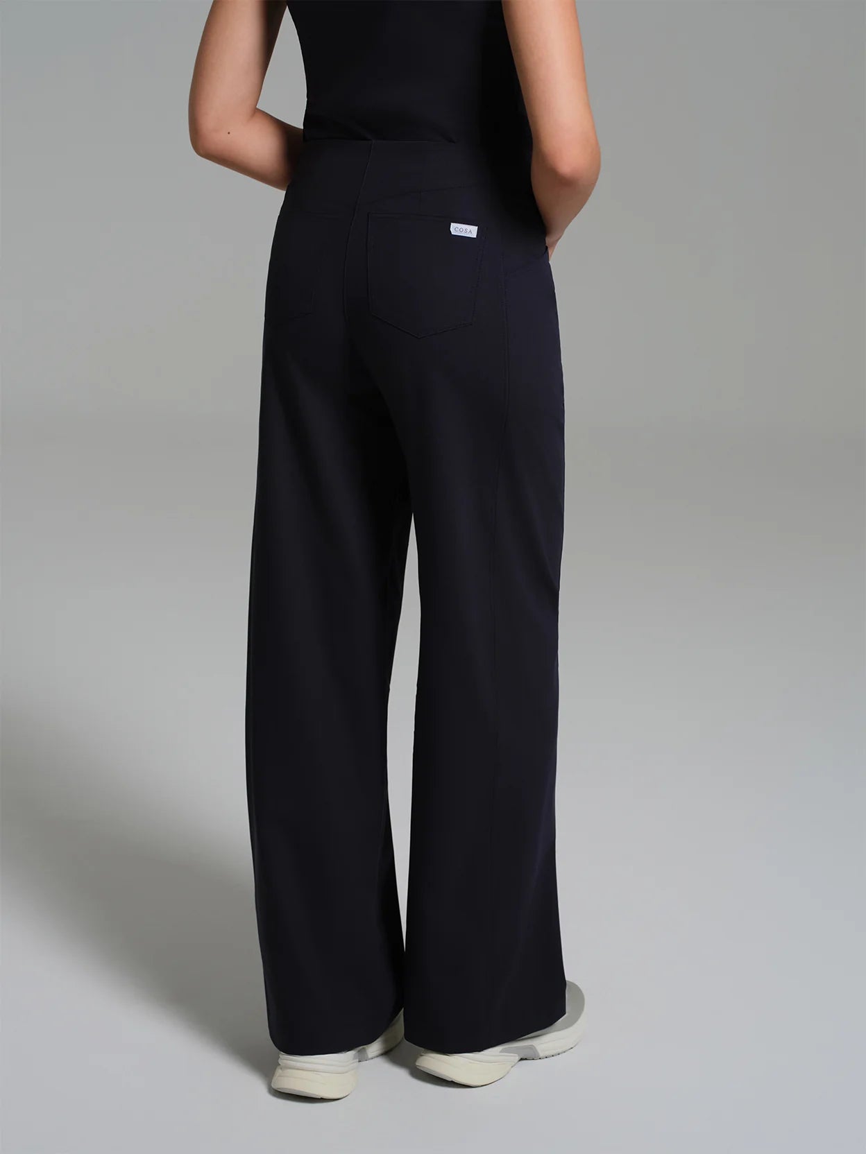 Cosa Atria® Women's Wide Leg Trousers - Navy Blue