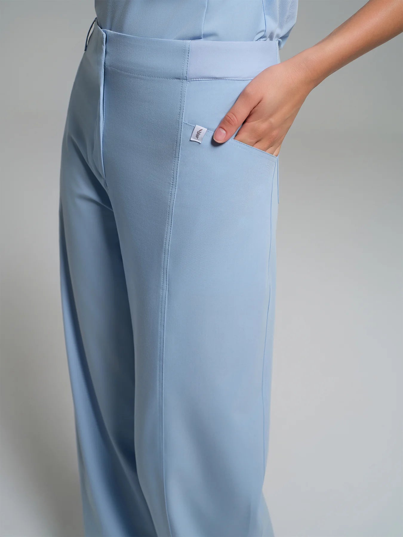 Cosa Atria® Women's Wide Leg Trousers - Ice Blue