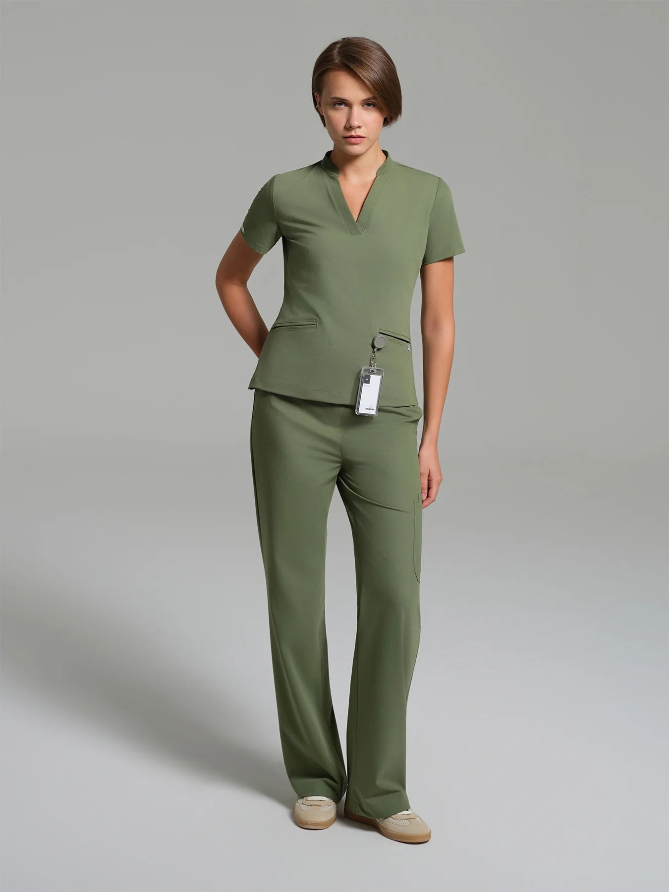 Cosa Lena® Women's Wide Leg Pants - Light Green