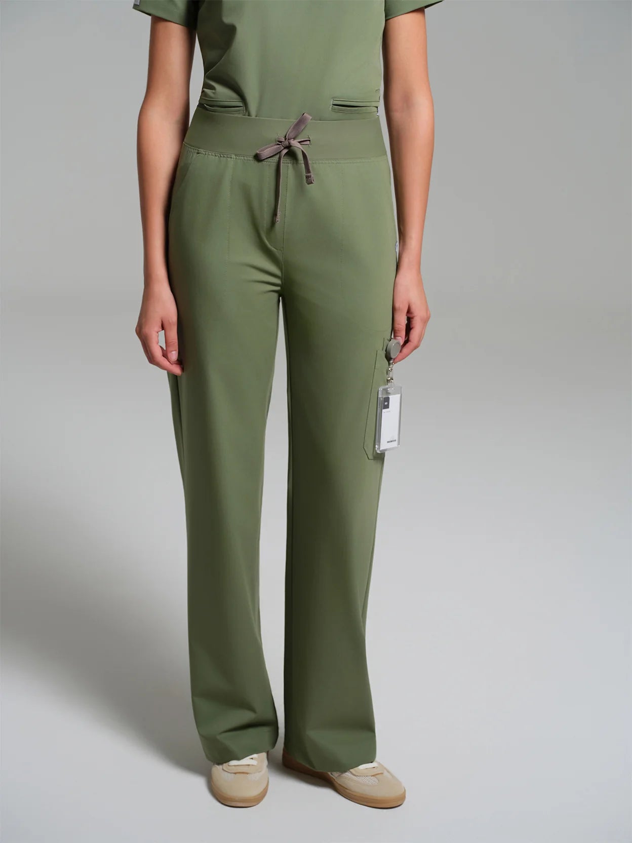 Cosa Lena® Women's V-Neck Mandarin Top - Light Green