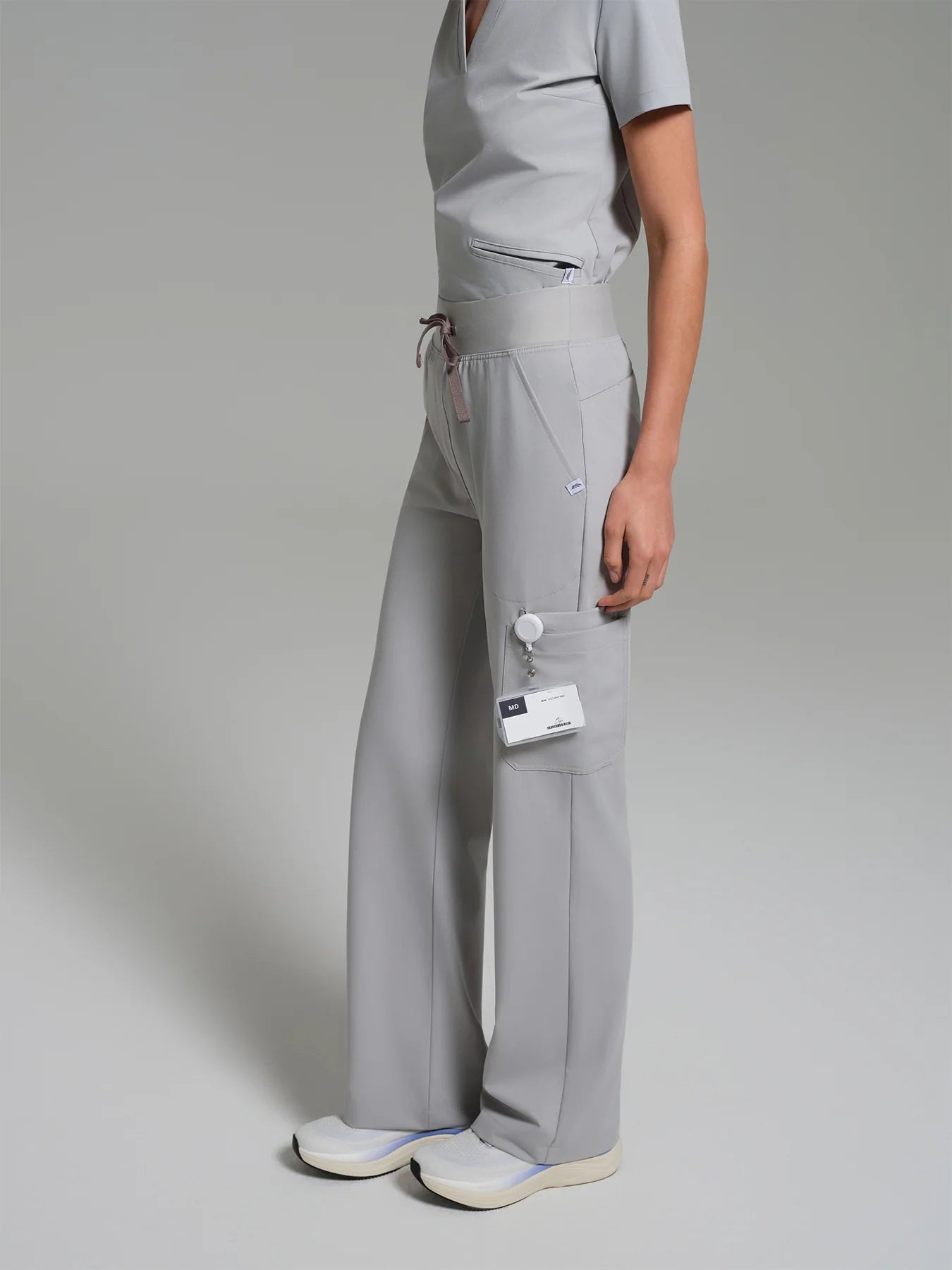 Cosa Lena® Women's Wide Leg Pants - Light Gray