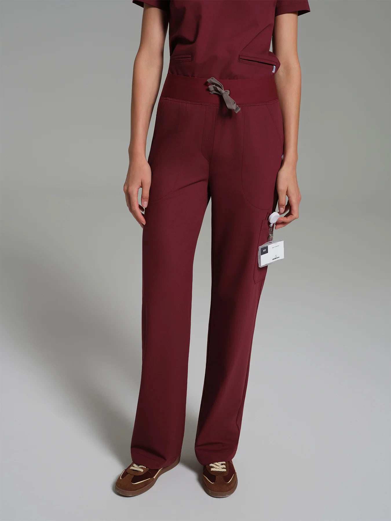 Cosa Lena® Women's Wide Leg Pants - Burgundy