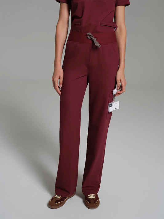Cosa Lena® Women's Wide Leg Pants - Burgundy