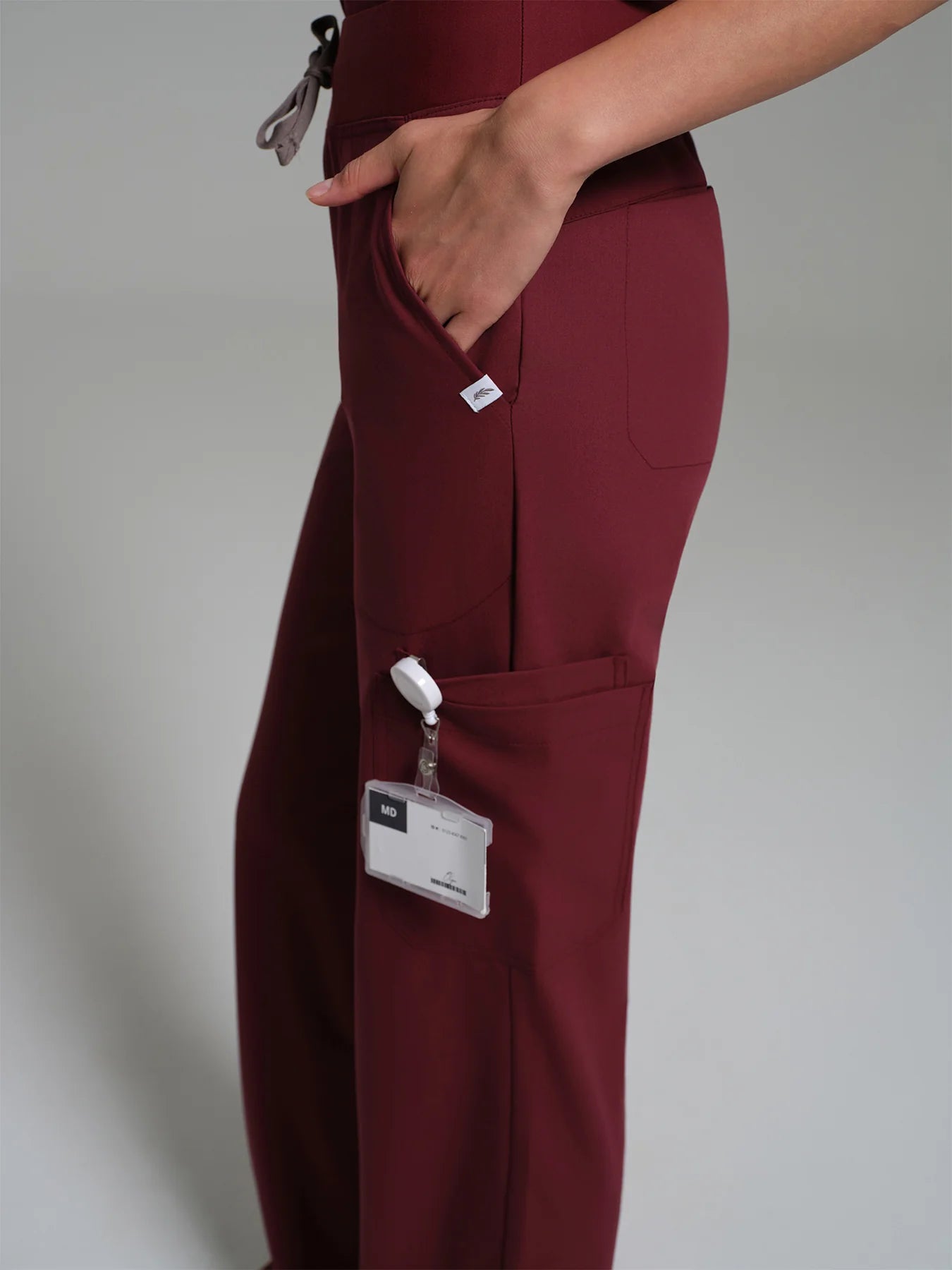 Cosa Lena® Women's Wide Leg Pants - Burgundy