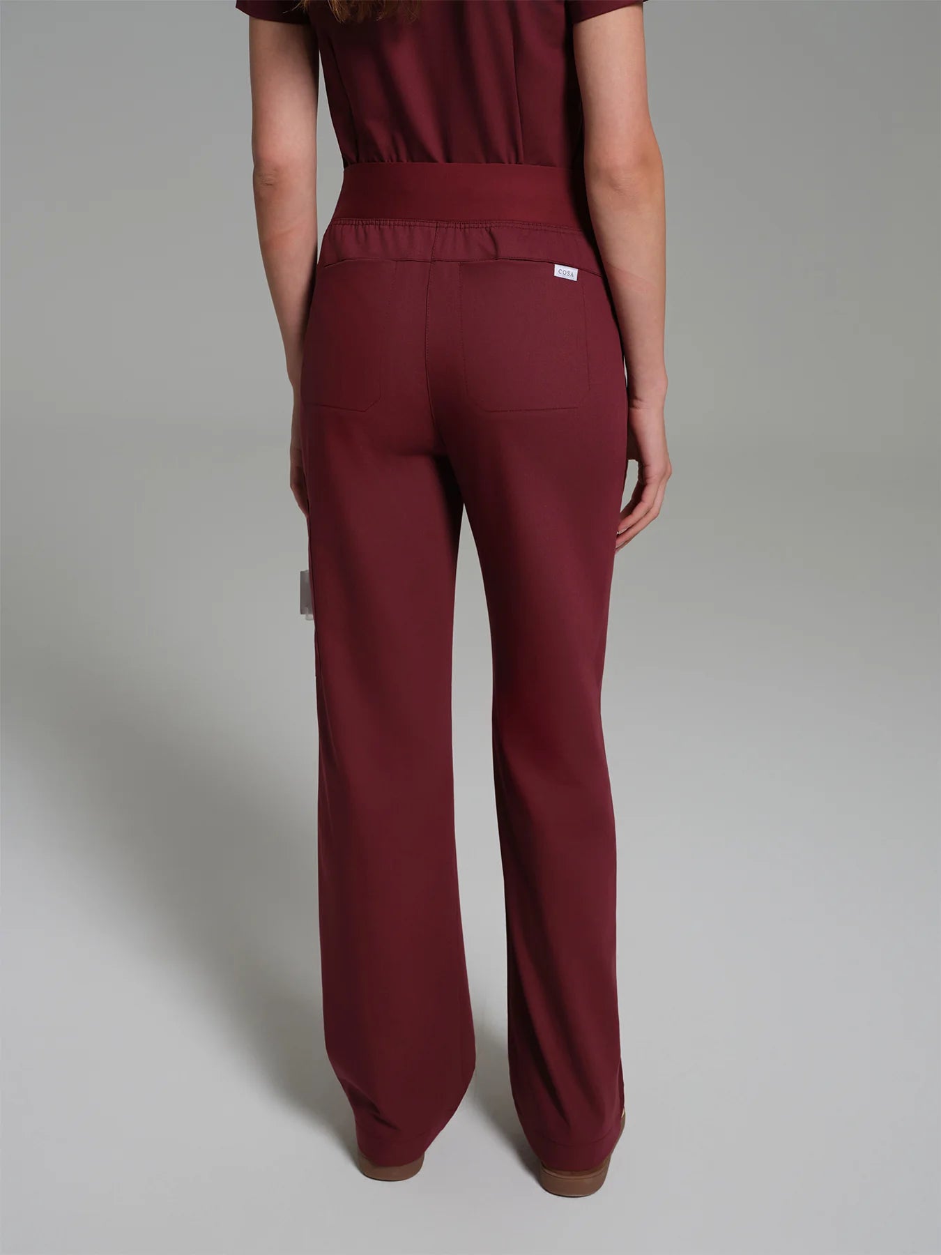 Cosa Lena® Women's Wide Leg Pants - Burgundy