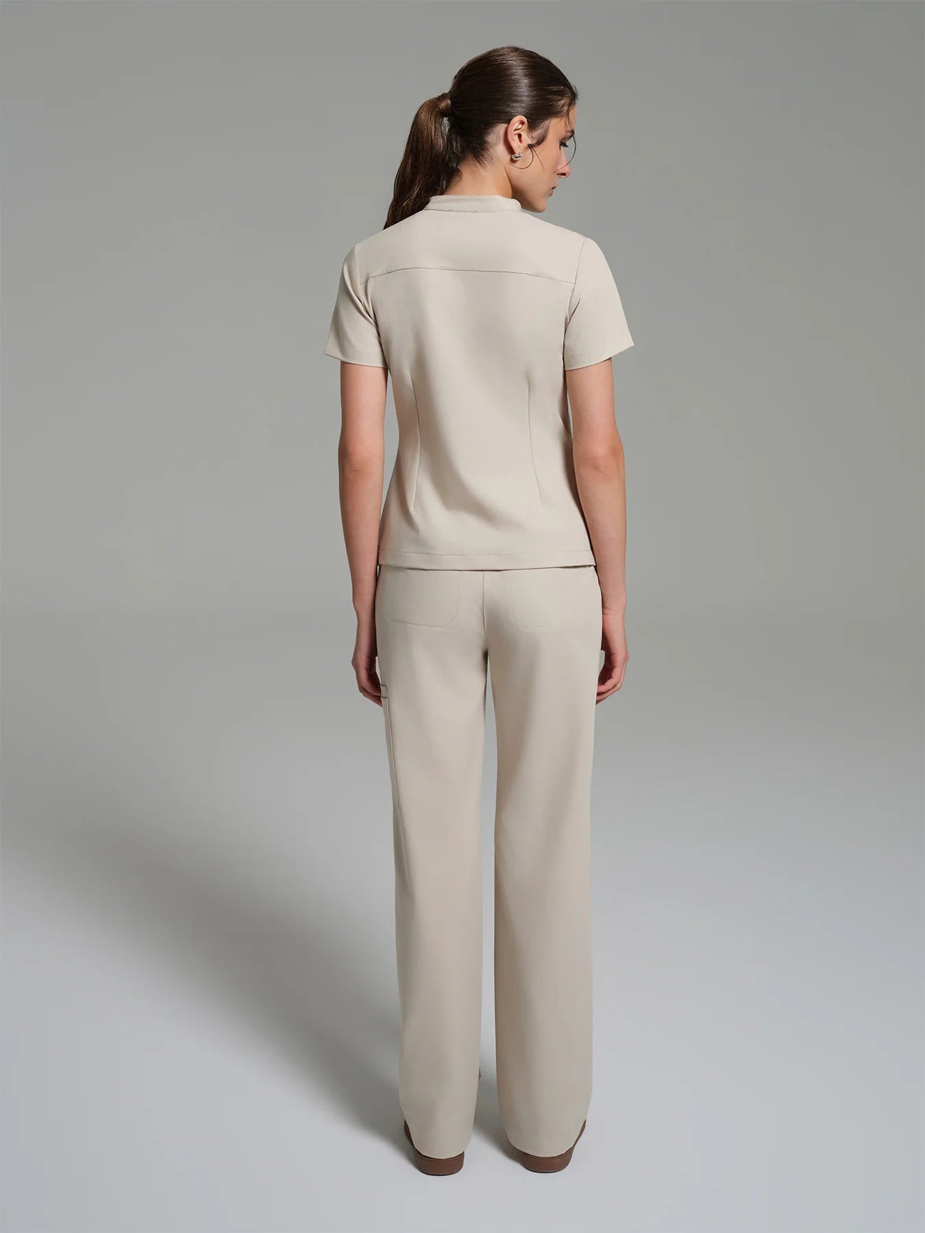 Cosa Lena® Women's Wide Leg Pants - Light Beige