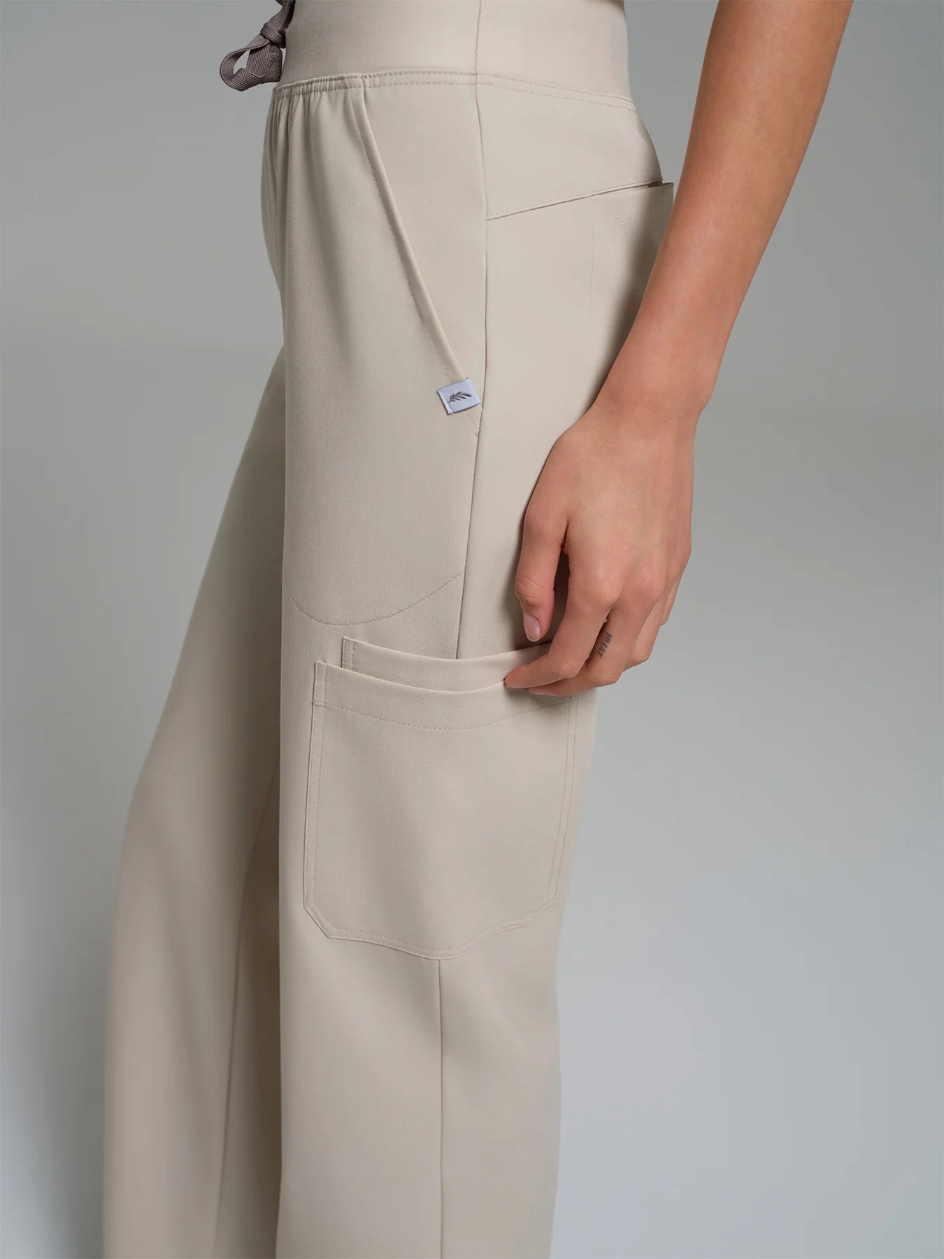 Cosa Lena® Women's Wide Leg Pants - Light Beige
