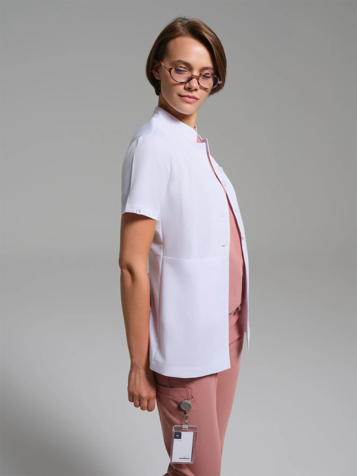 Cosa Tailored Fit® Women’s Short Sleeve Medical Coat
