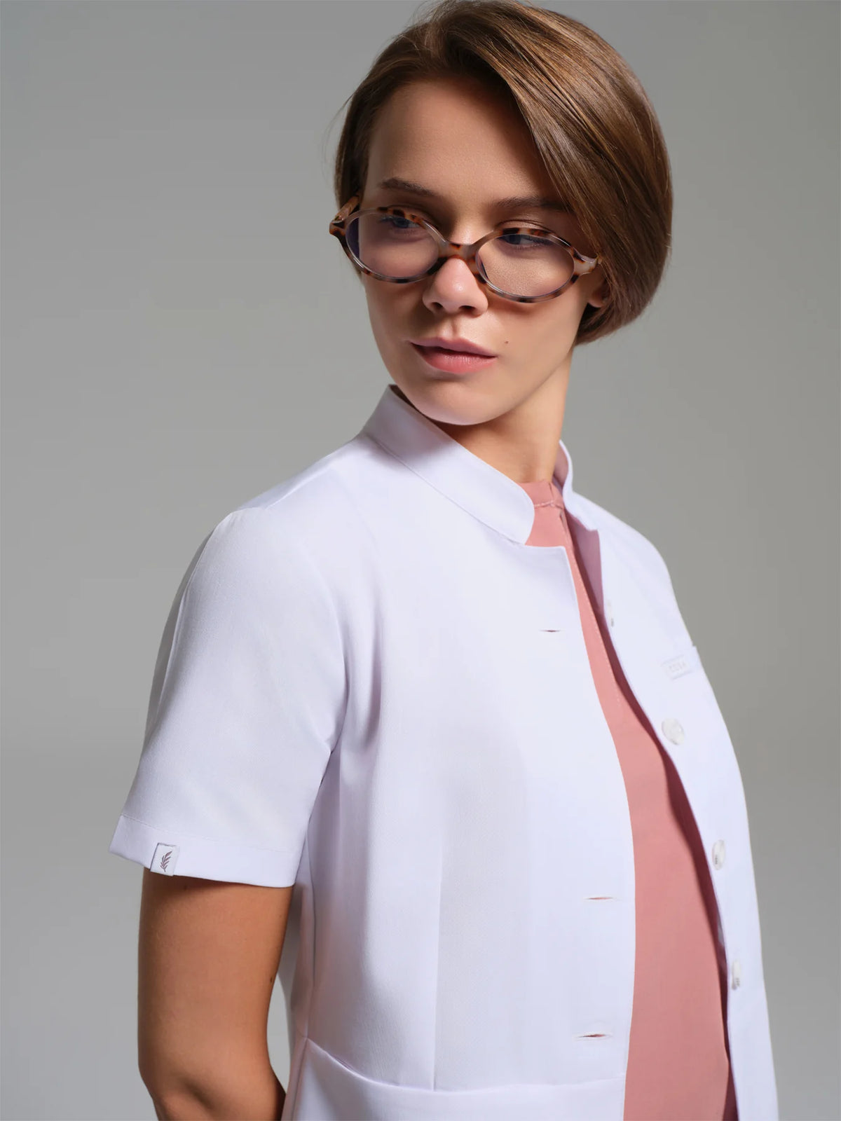 Cosa Tailored Fit® Women’s Short Sleeve Medical Coat