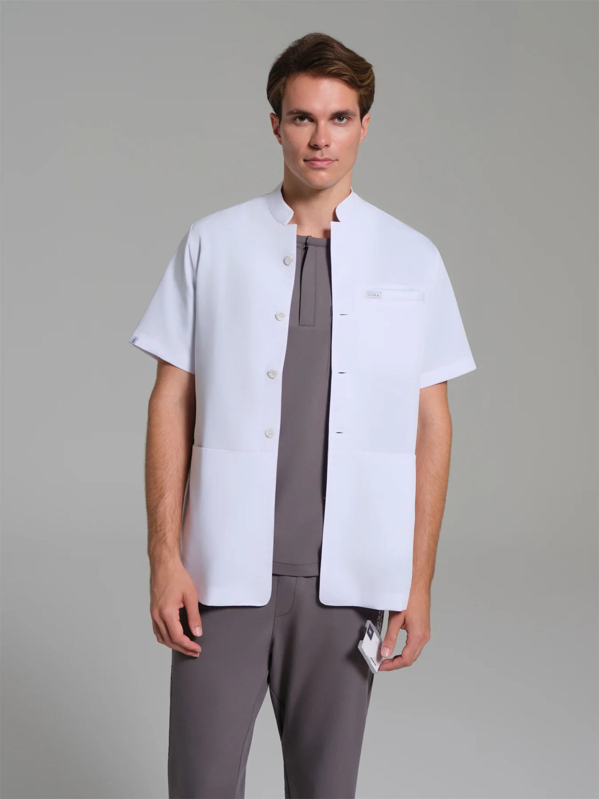 Cosa Tailored Fit® Men’s Short Sleeve Medical Coat