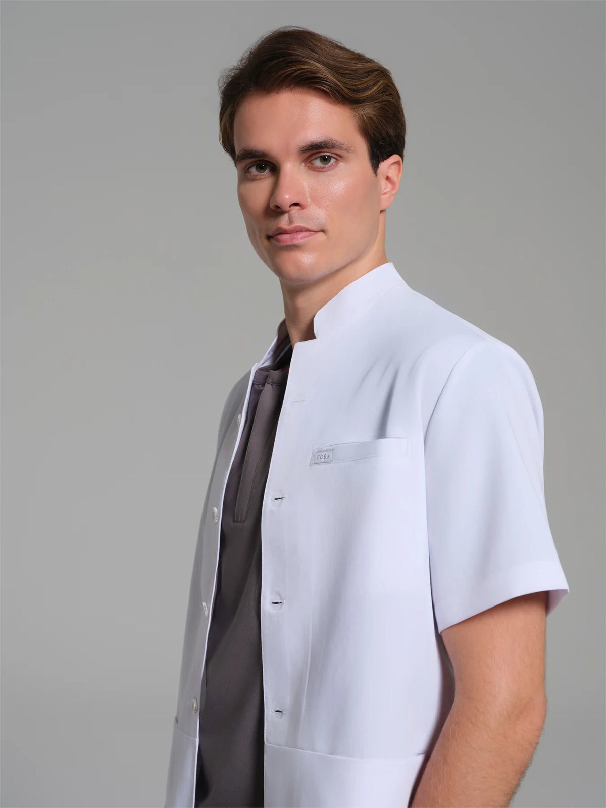 Cosa Tailored Fit® Men’s Short Sleeve Medical Coat