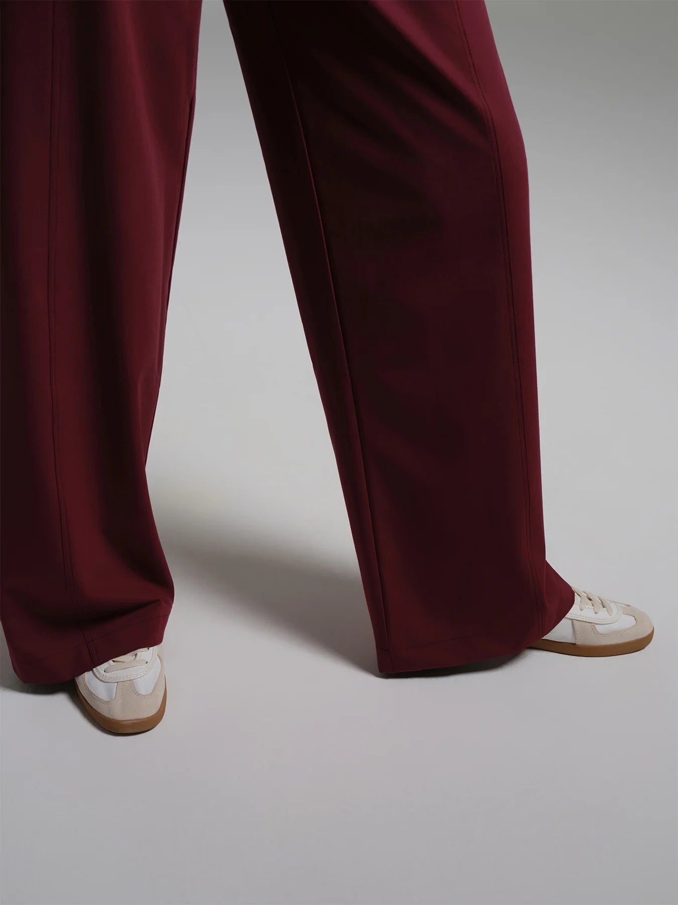 Cosa Atria® Women's Wide Leg Trousers - Burgundy