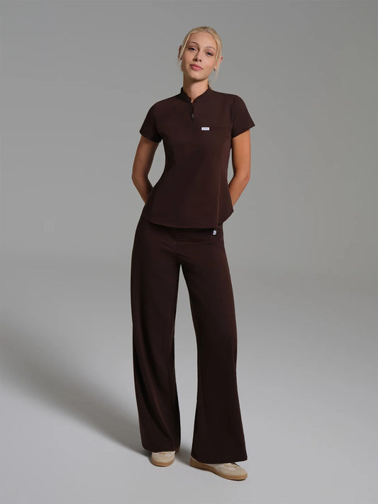 Cosa Atria® Women's Wide Leg Trousers - Brown