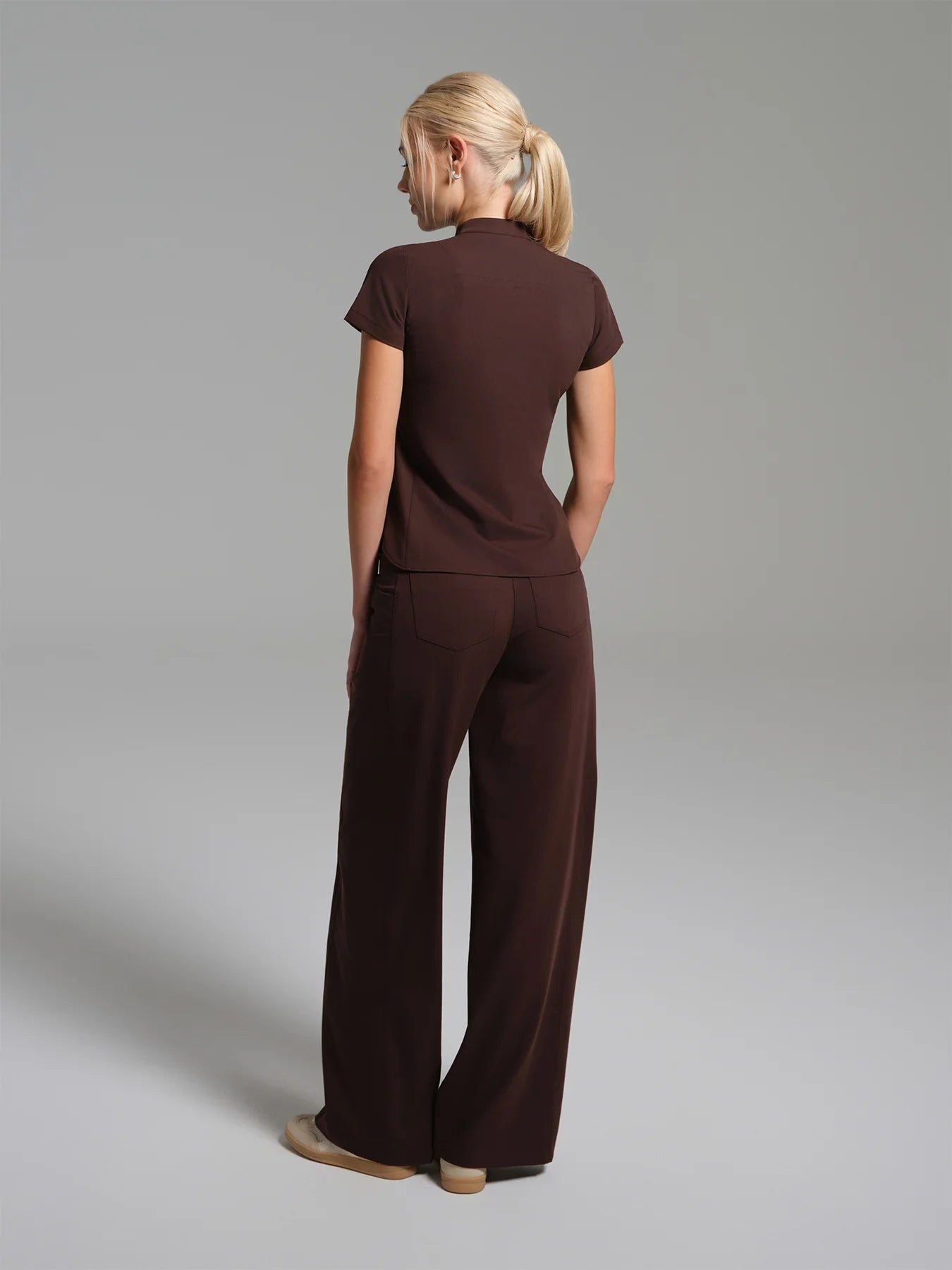 Cosa Atria® Women's Wide Leg Trousers - Brown