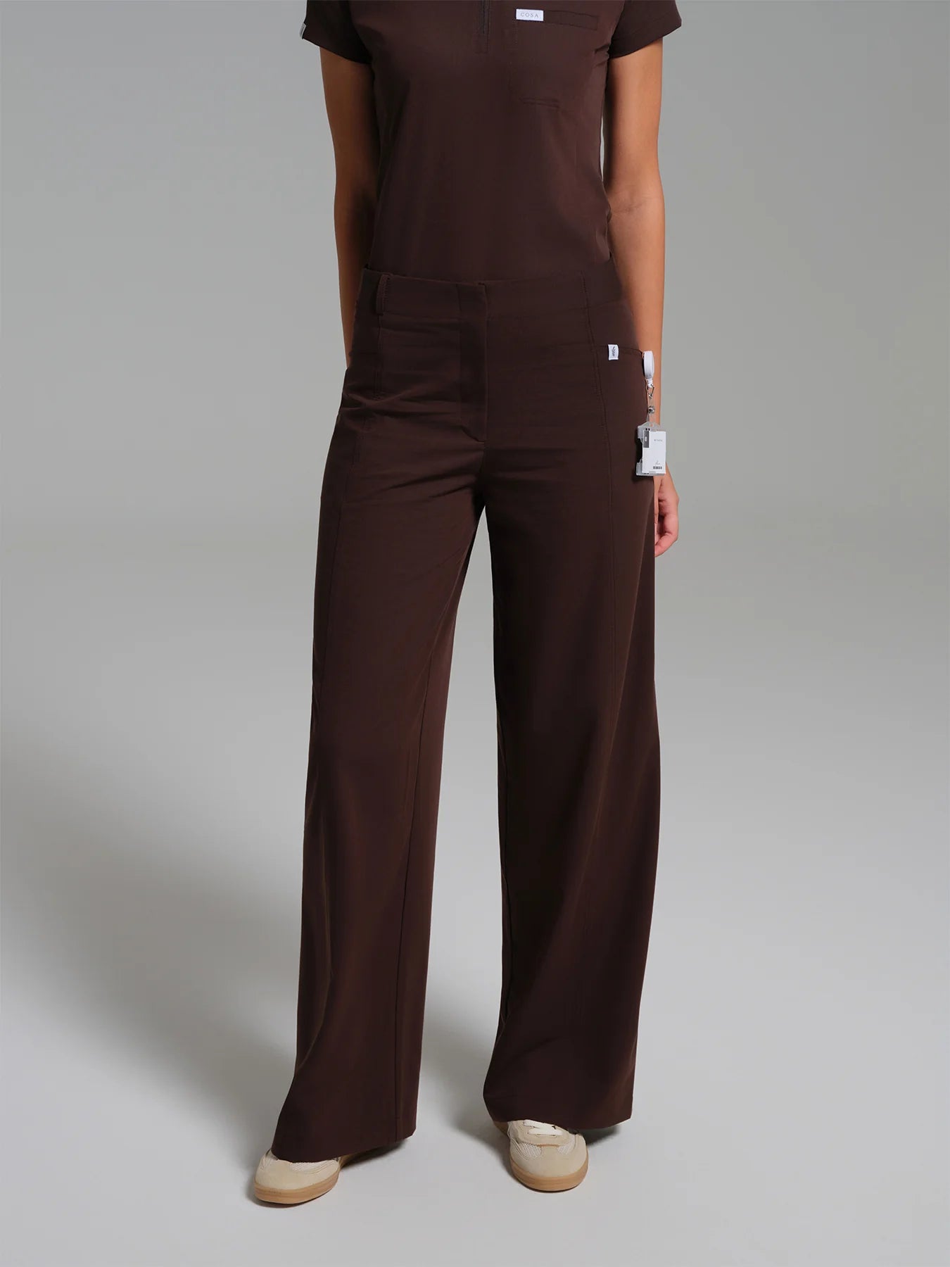 Cosa Atria® Women's Wide Leg Trousers - Brown