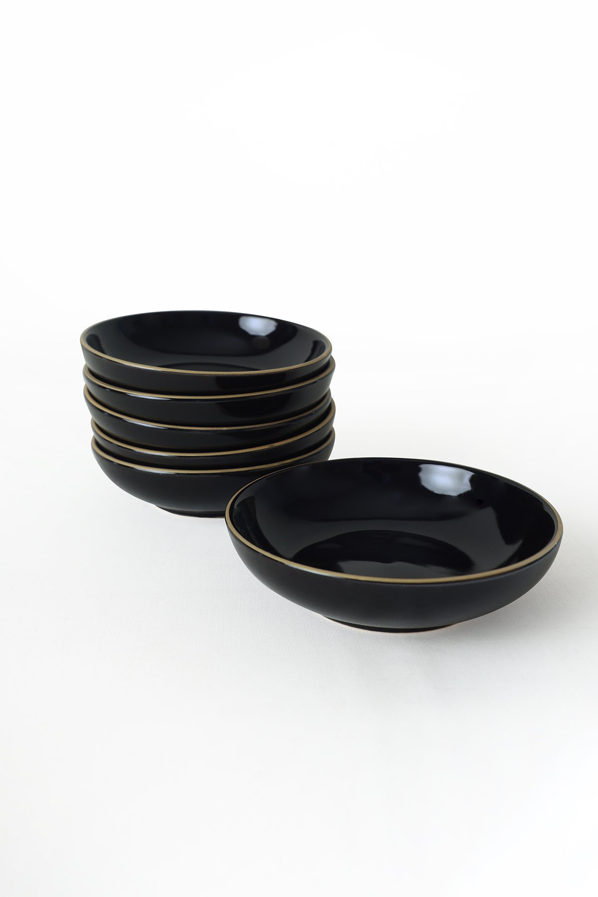 Black Gold Aegean Ring Bowl 13 cm 6 Pieces