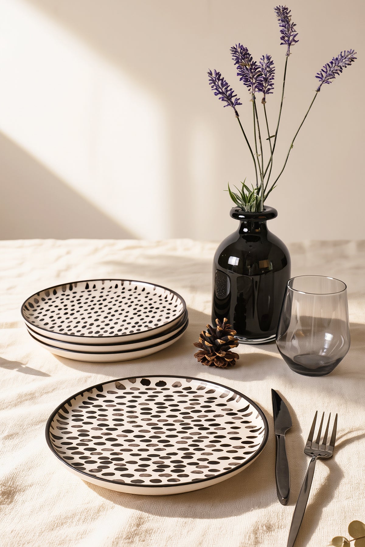Shadow Nordic Plate 22 cm 4 Pieces