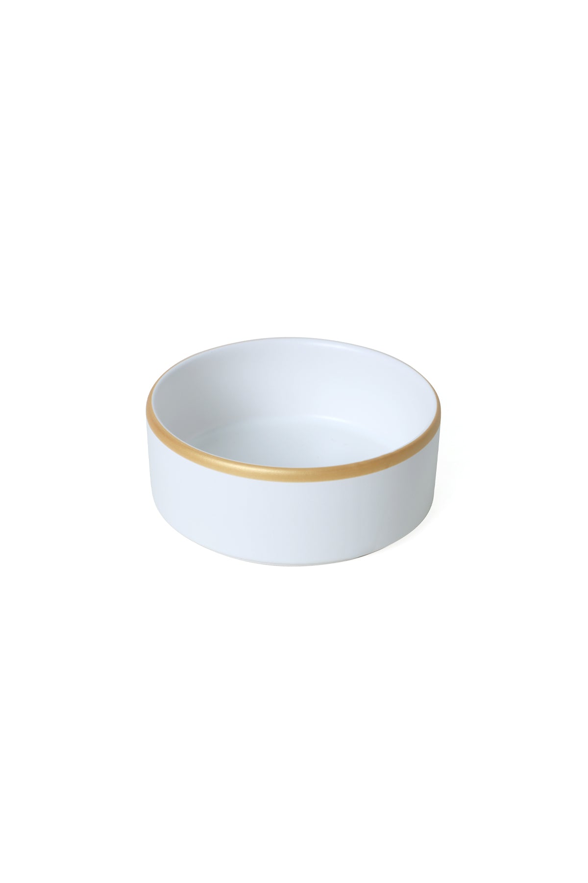 Matte White Gold Mesh Stackable Bowl 14 cm 4 Pieces