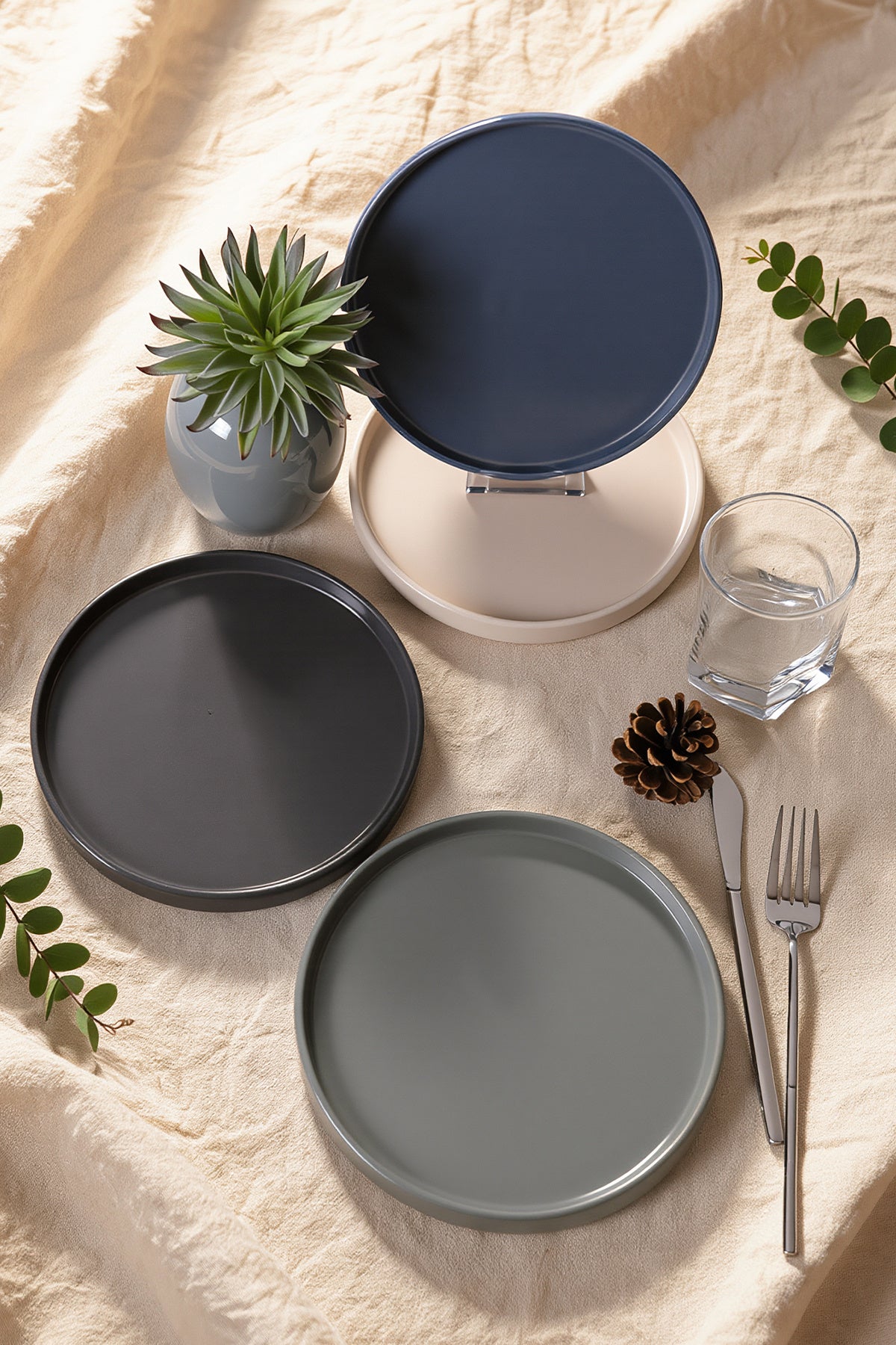 River Stackable Pasta Plate 21 cm 4 Pieces