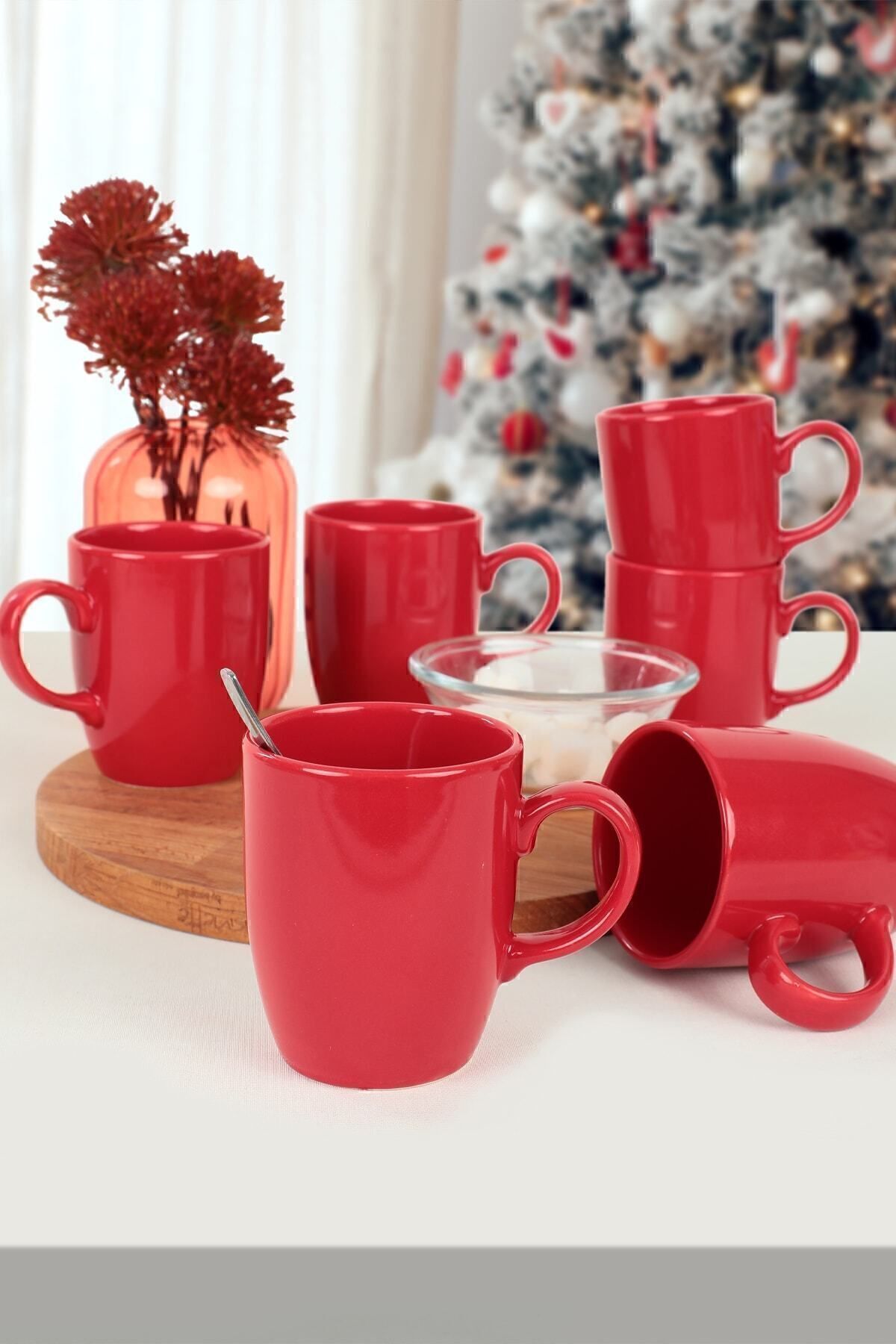 Flag Red Cloud Mug 9 cm 6 Pieces