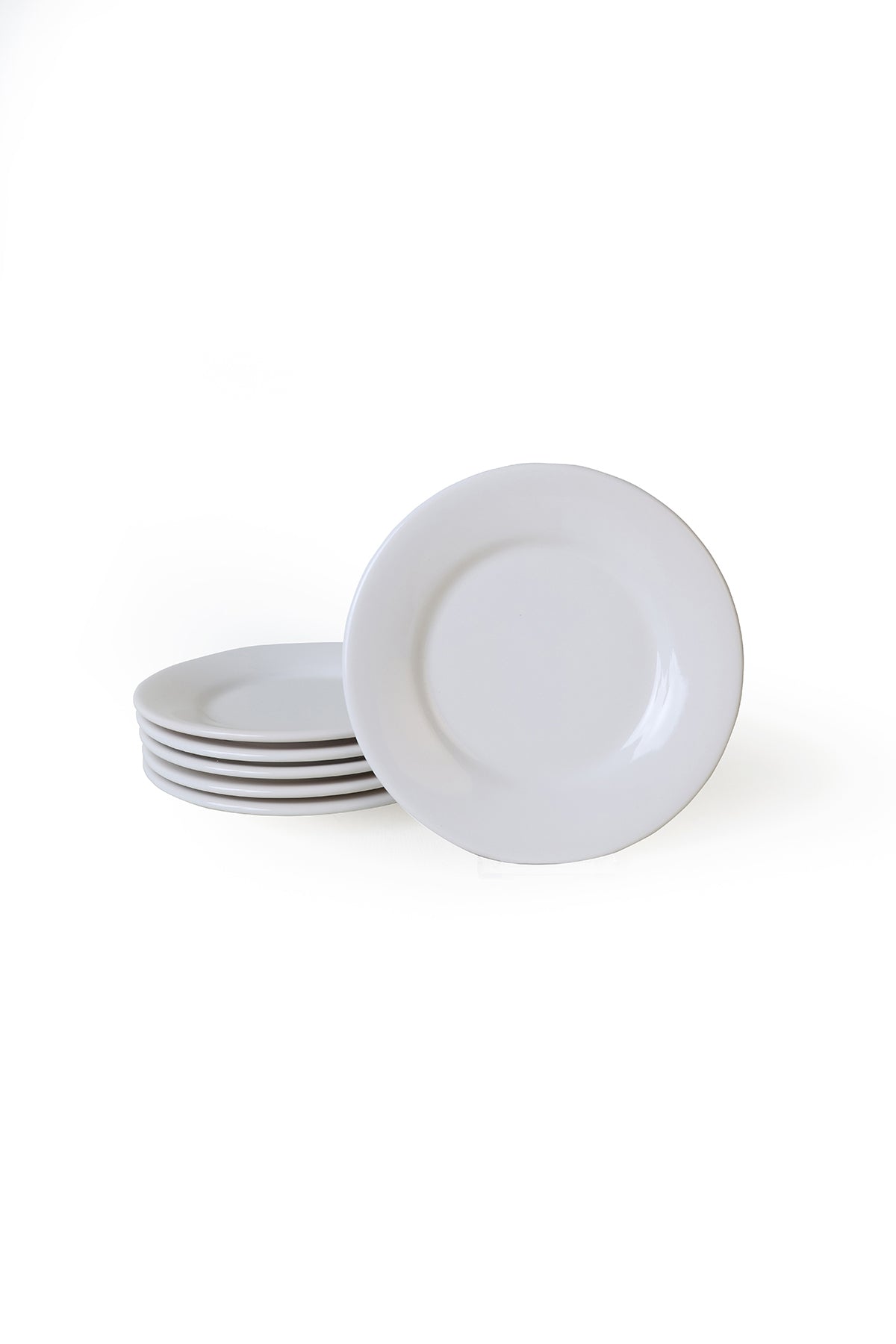 White Linda Pasta Plate 19 cm 6 Pieces