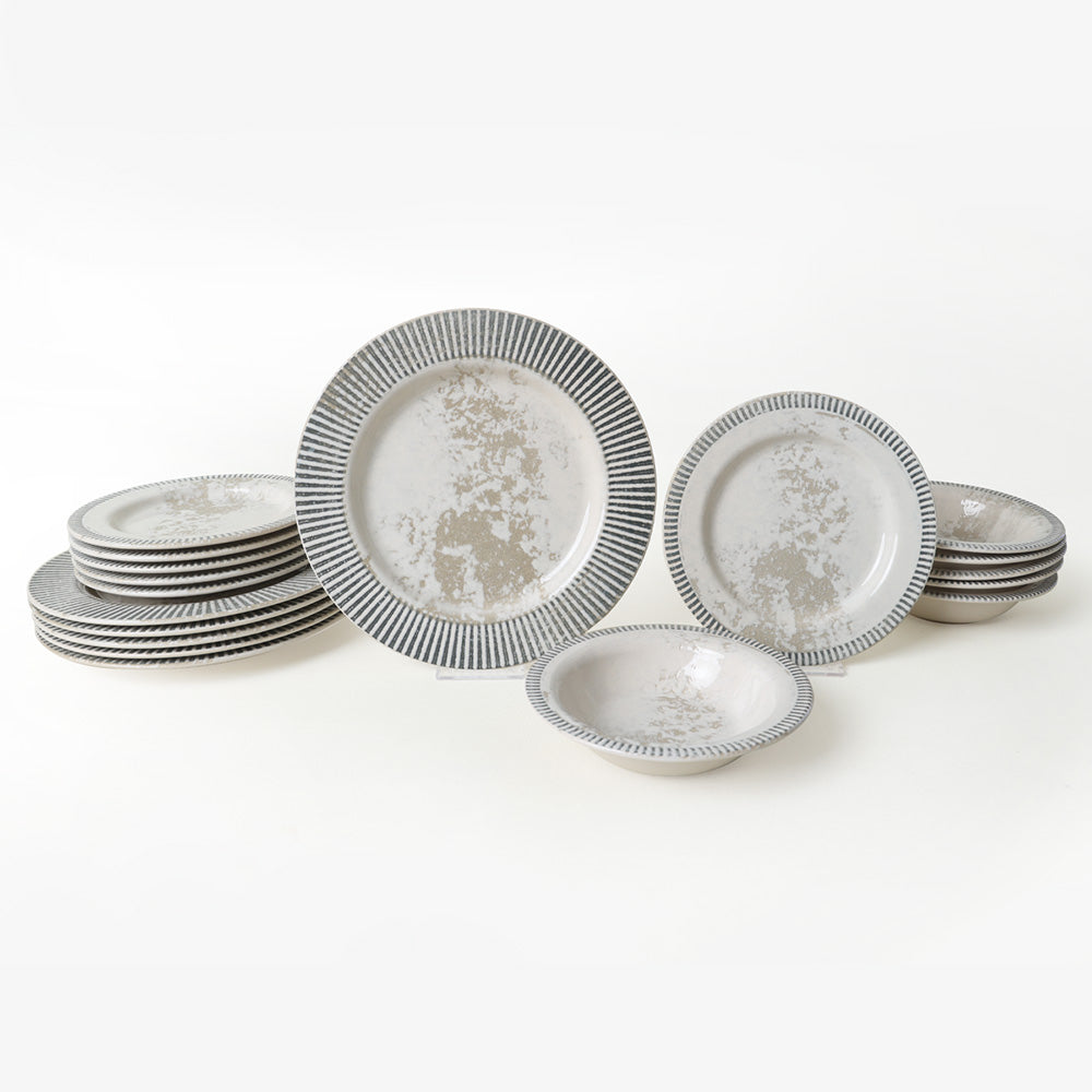 Deep Moon Assos Dinner Set 18 Pieces 6 Person