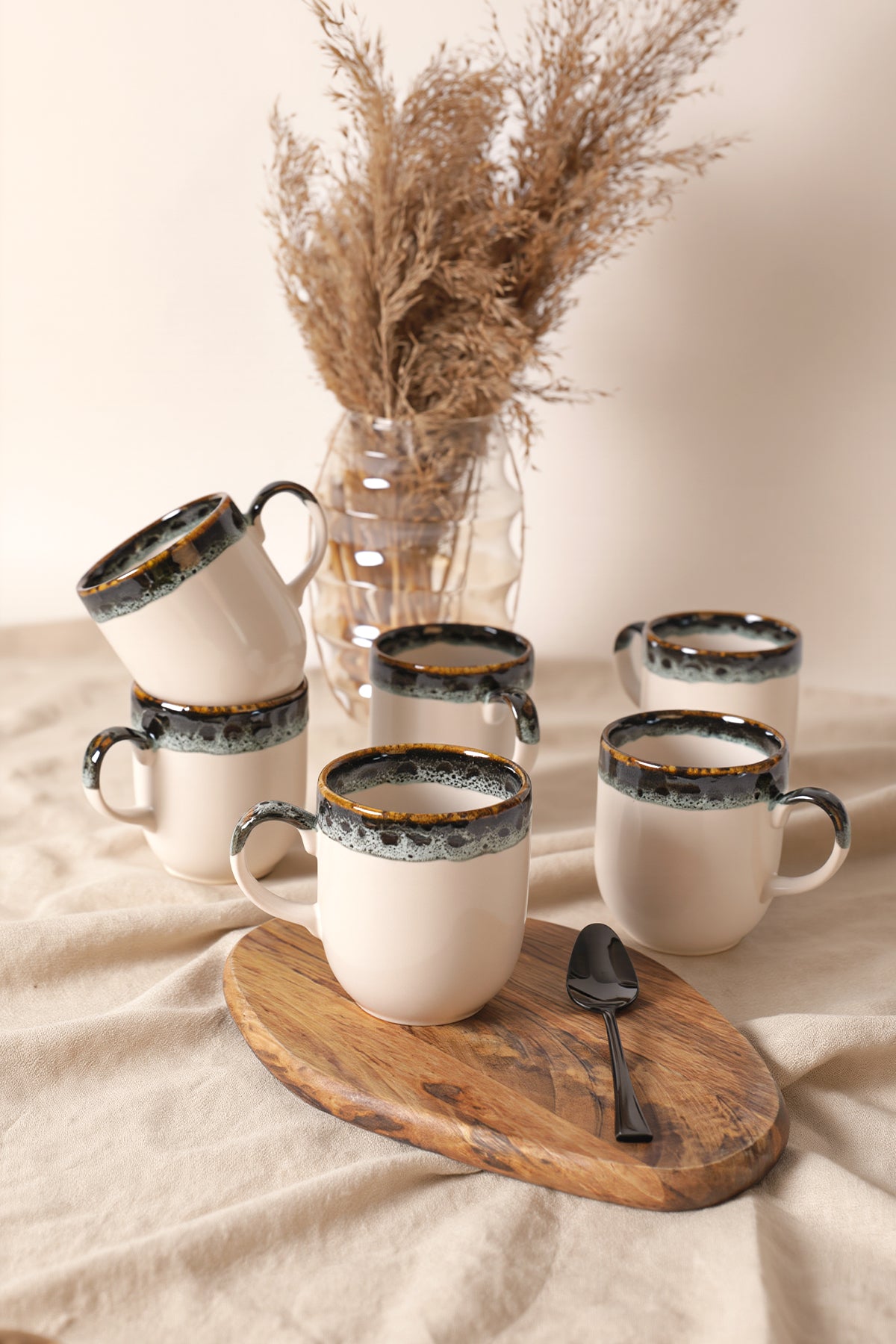 Cobalt Wave Equinox Mug 10 cm 6 Pieces
