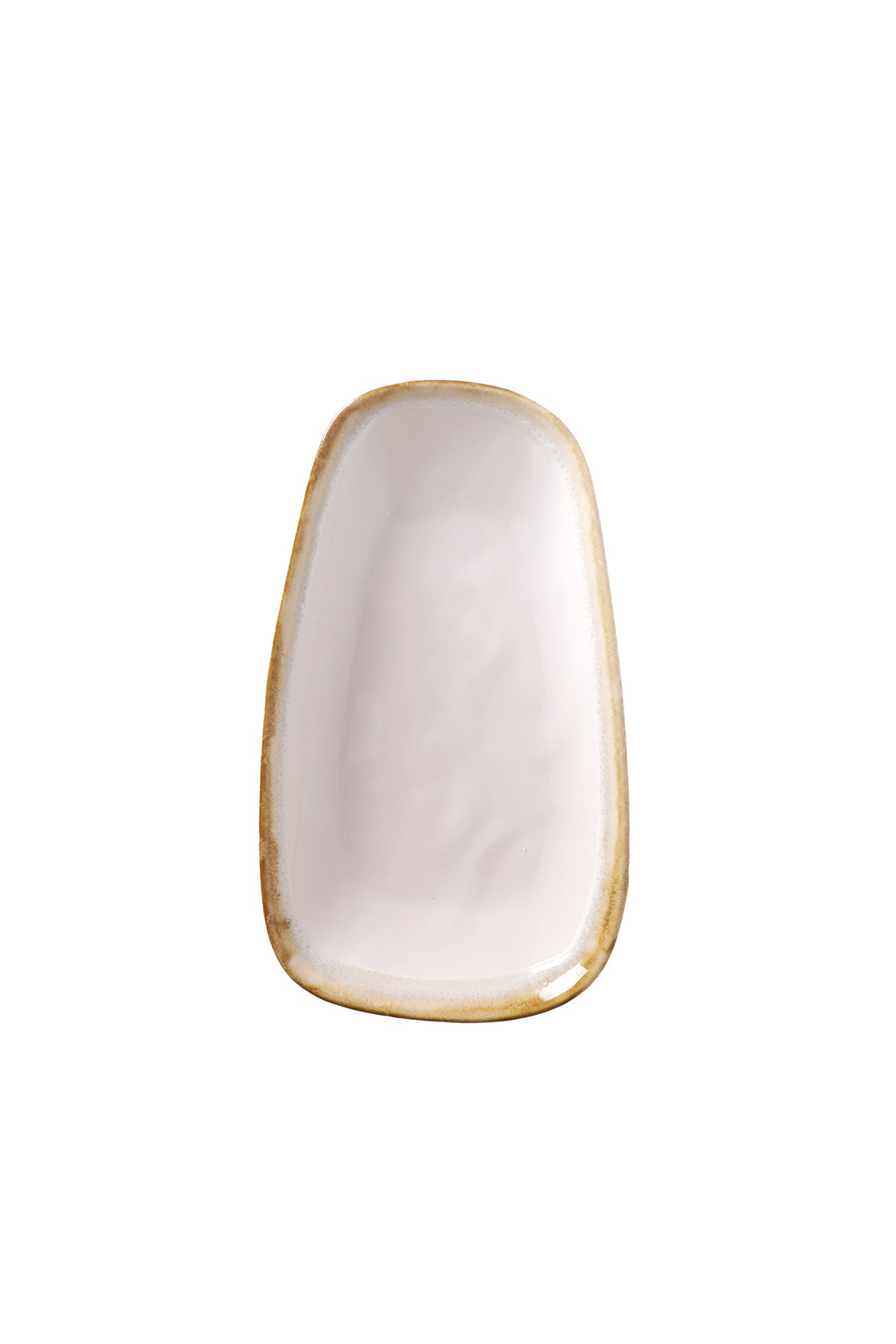 Shizen Cream Tetra Boat-Shaped Plate 28 cm 2 Pieces