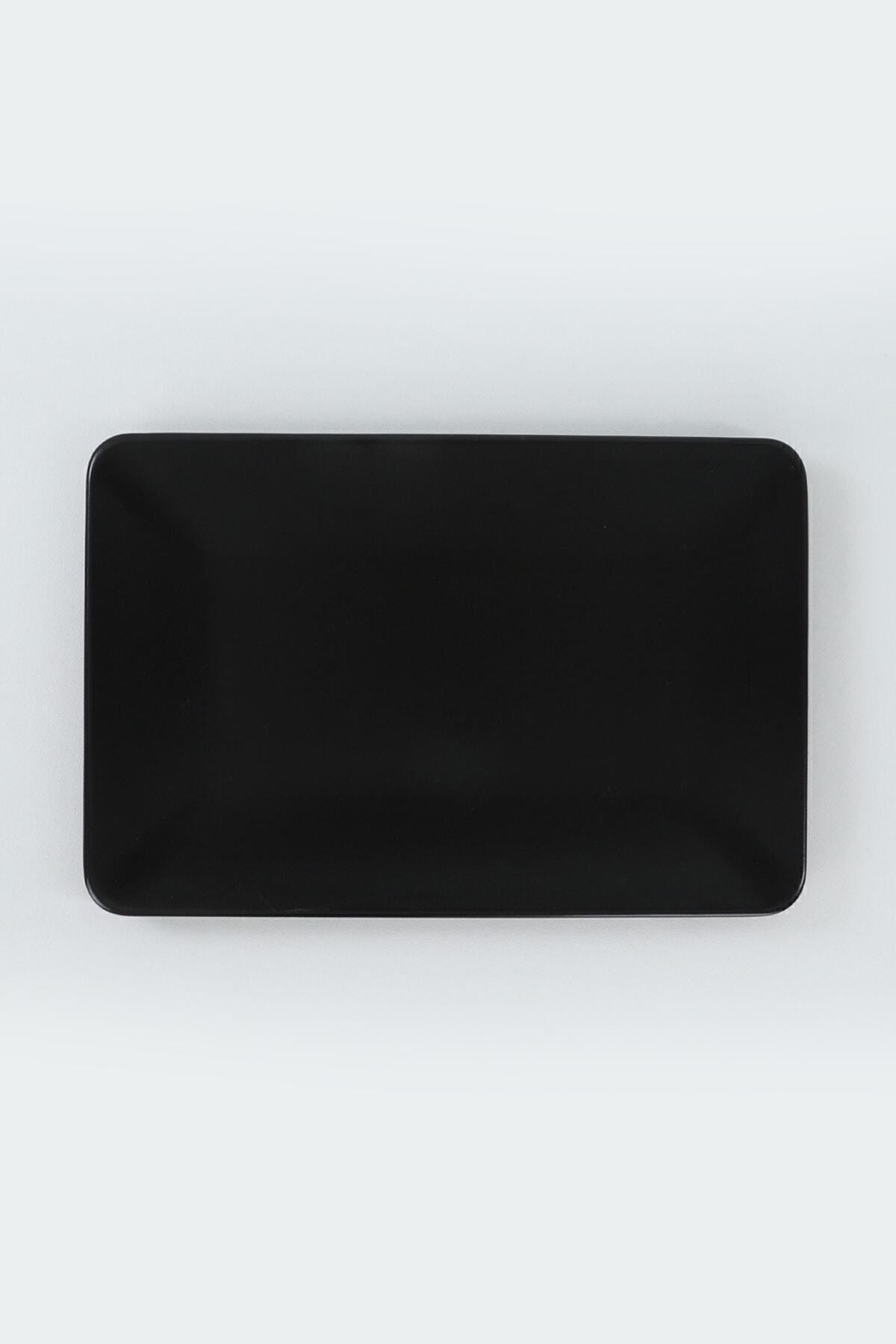 Siera Matte Black Boat-Shaped Plate, 31 cm, 2 Pieces