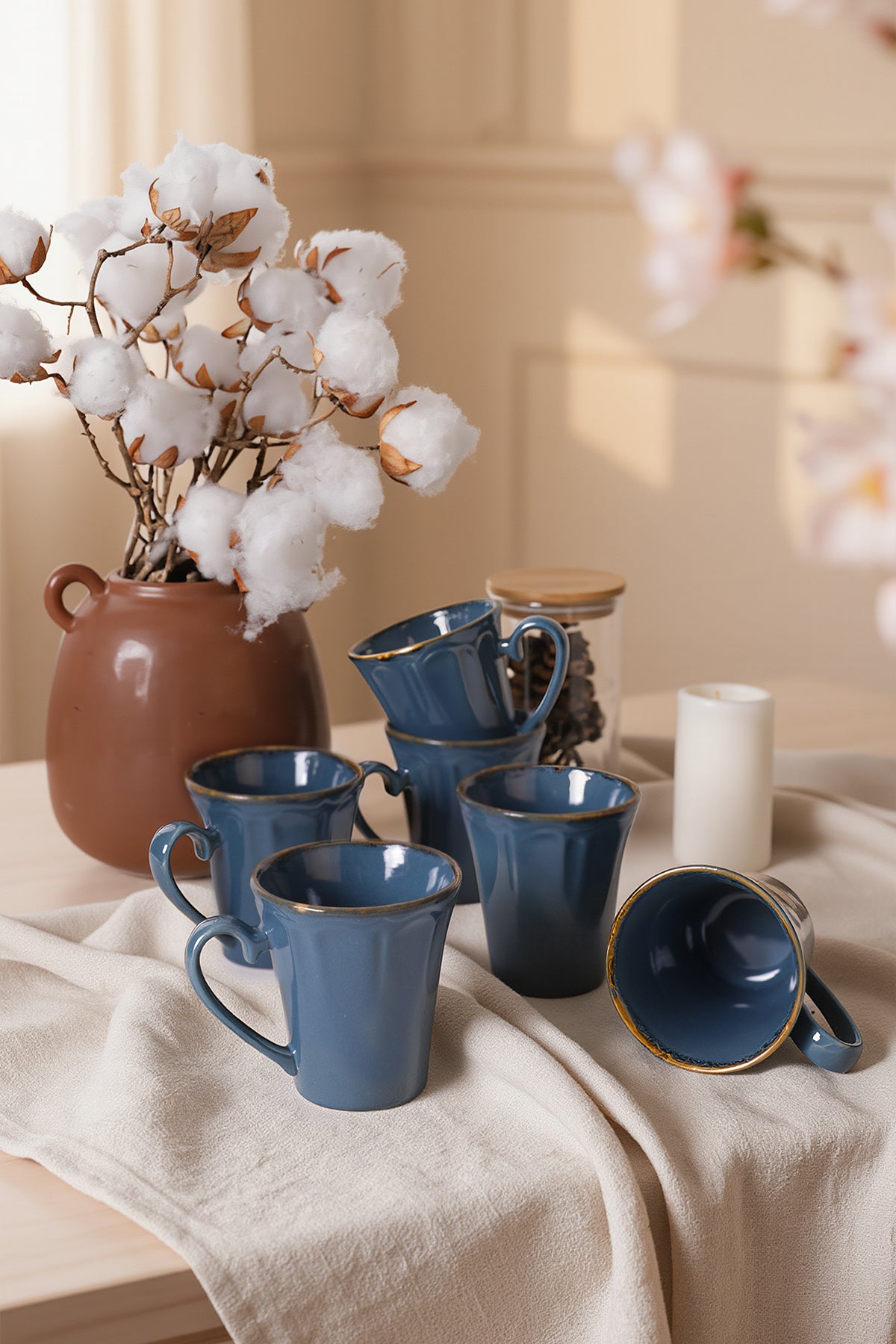 Sapphire Othello Cup, 9 cm, 6 Pieces