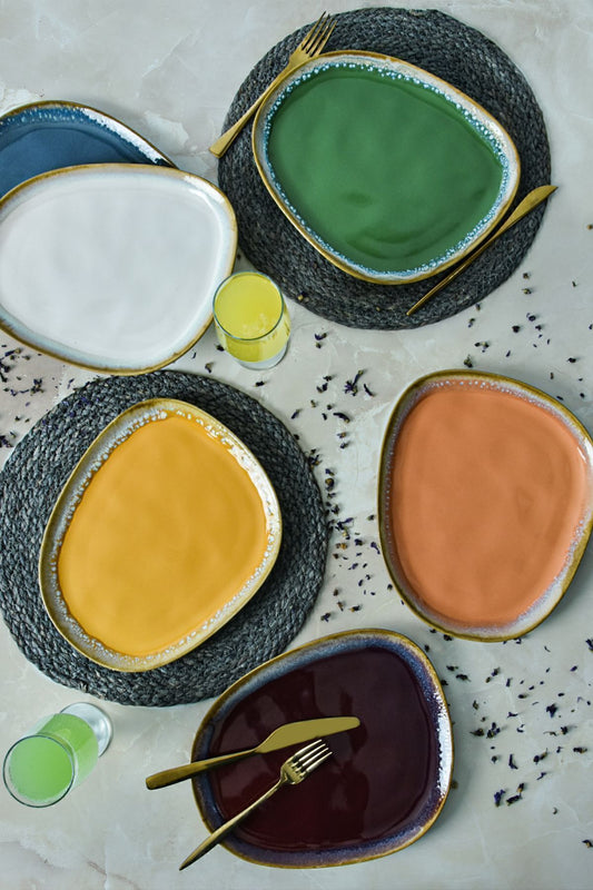 Shizen Mix Tetra Serving Plate 30 Cm 6 Pieces
