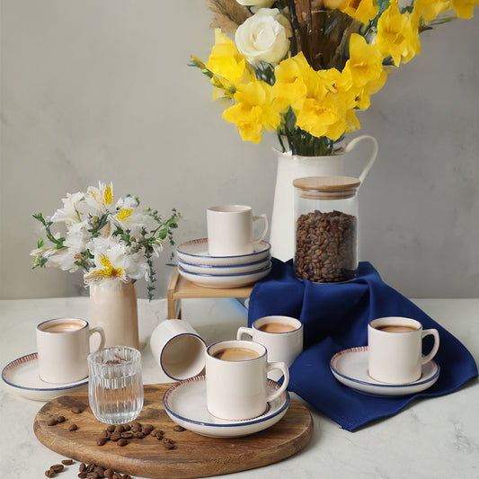 Marine Wonders Nordic Coffee Set 12 Pieces for 6 People