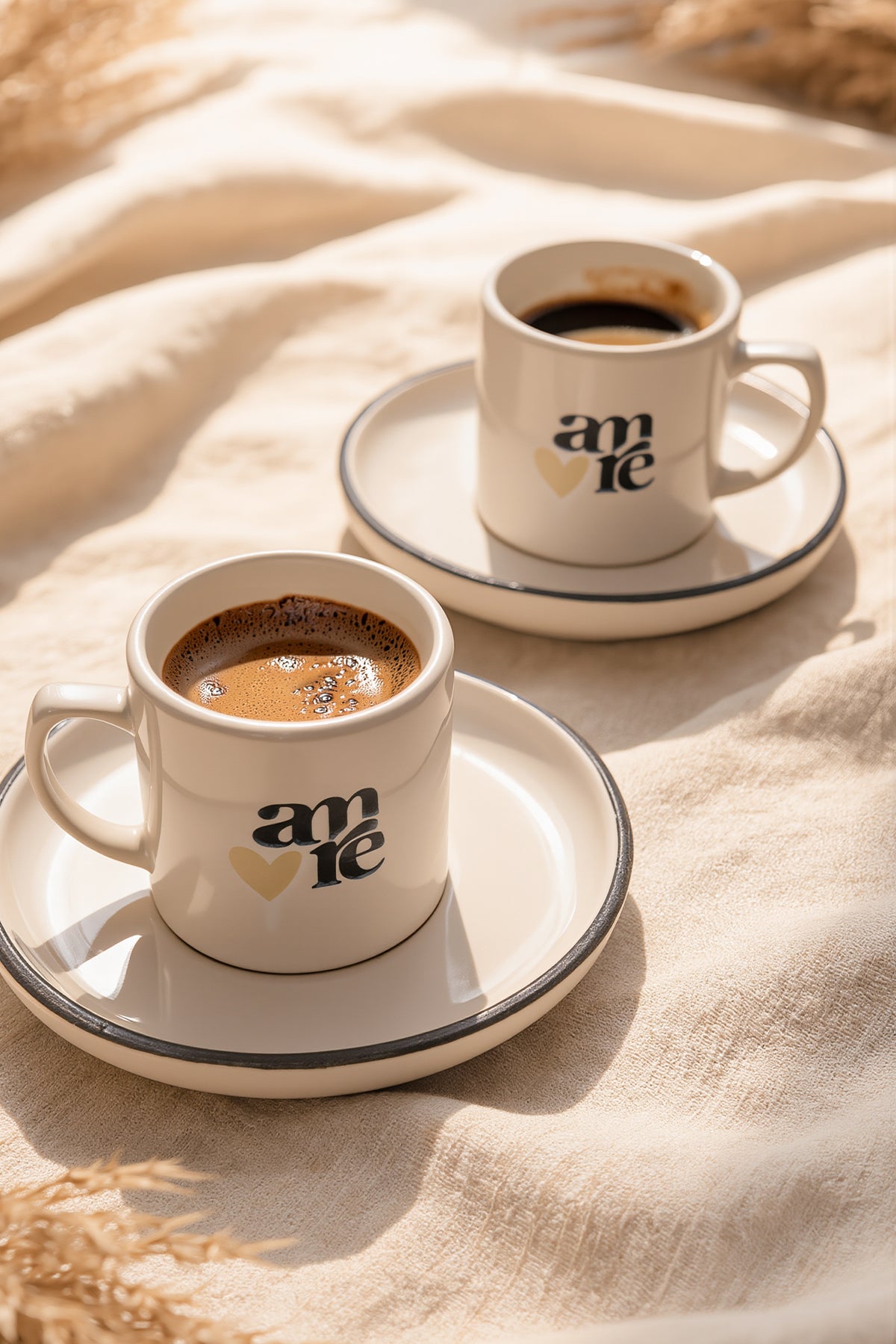 Amore Deep Coffee Set, 4 Pieces, 2 Person