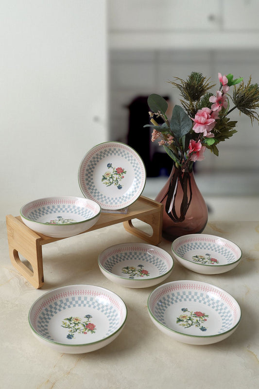 Rose Line Ring Snack Bowl 13 cm 6 Pieces